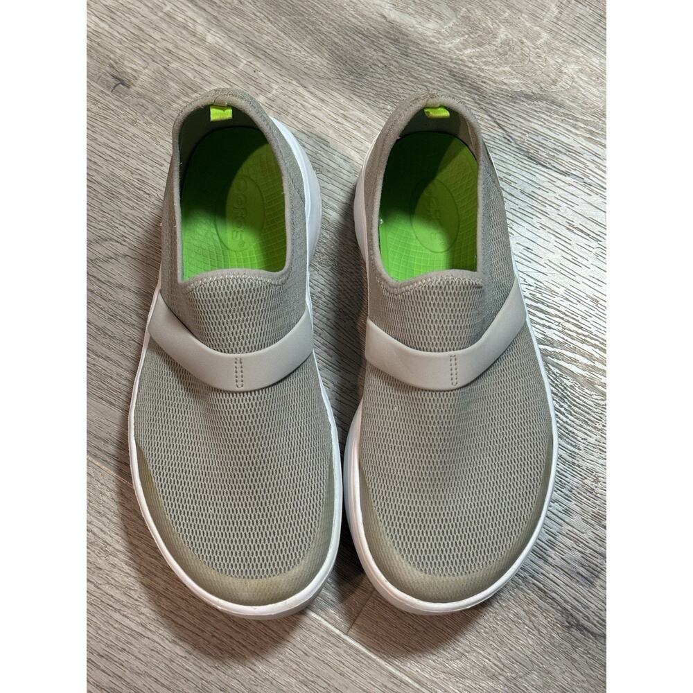 OOFOS OOmg Low Mesh Women’s Grey Slip On Loafer Sneaker Shoes Size 9